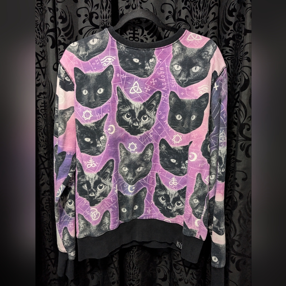Cozmic Kitty Killstar Pullover Vintage Classic